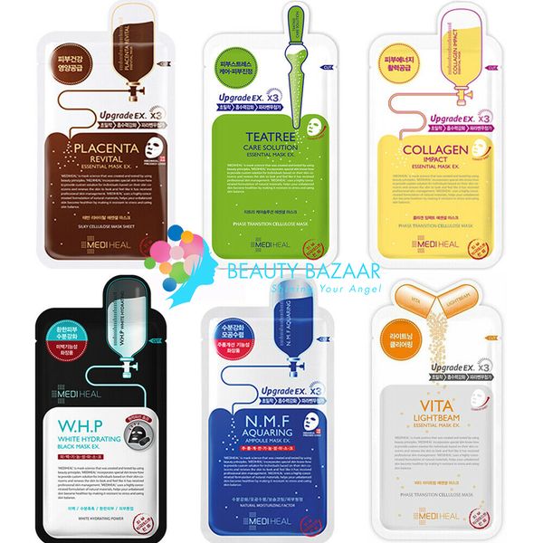  Mặt Nạ Miếng Giảm Mụn, Dưỡng Trắng, Chống Lão Hóa, Phục Hồi Da Mediheal Essential Mask Ex 24ml 