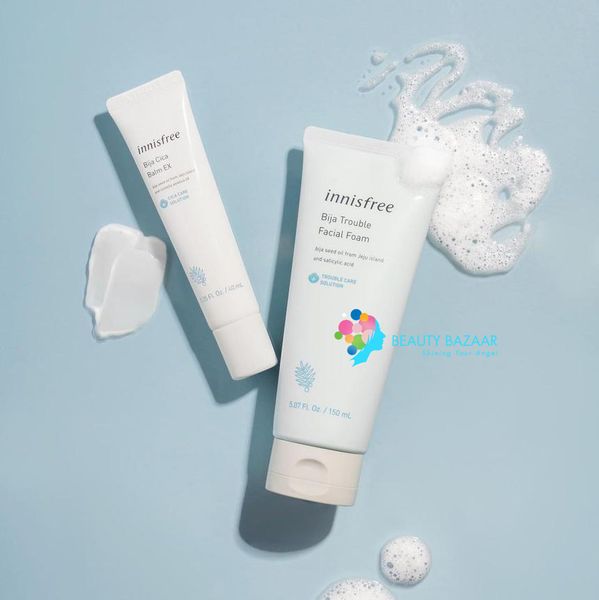  [PHIÊN BẢN 2023] Sữa Rửa Mặt Dành Cho Da Mụn Innisfree Bija Trouble Facial Foam 150ml 