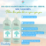  Dầu gội xả ngừa gàu, nấm da đầu, ngăn rụng, giúp mọc tóc, cho tóc đen nhuộm cả nam, nữ Voudioty Biotin Collagen 