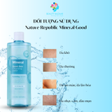  Nước tẩy trang Nature Republic Cleansing Water tẩy trang mắt môi mặt cho da dầu mụn da nhạy cảm da khô 500m 