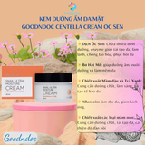  Kem dưỡng ẩm da mặt GoodnDoc Centella Cream Rau má - Ốc sên - Lô hội Chính hãng Hàn Quốc 120g 