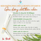  Kem dưỡng phục hồi dưỡng trắng sáng trẻ hoá da La Bonita Vitamin K Repair Cream – Hàn Quốc 30ml 