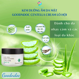 Kem dưỡng ẩm da mặt GoodnDoc Centella Cream Rau má - Ốc sên - Lô hội Chính hãng Hàn Quốc 120g 