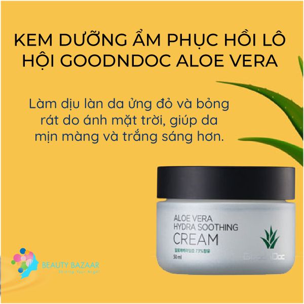  Kem Dưỡng Ẩm Lô Hội Goodndoc Aloe Vera Hydra Soothing Cream – Hàn Quốc 50ml 