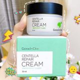  Kem dưỡng phục hồi da, cấp ẩm chiết xuất rau má Goodndoc Centella Repair Cream 50ml 