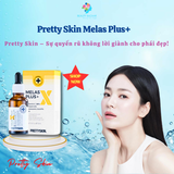  Tinh Chất Dưỡng Trắng Mờ Thâm PrettySkin Melas x Plus Whitening Care & Anti - Wrinkle 30ml 