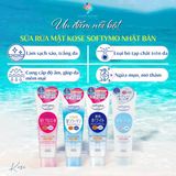  Sữa rửa mặt tẩy trang dưỡng ẩm Kose Softymo Nhật Bản sạch sâu cấp ẩm cho da khô da dầu mụn 190g 60g 