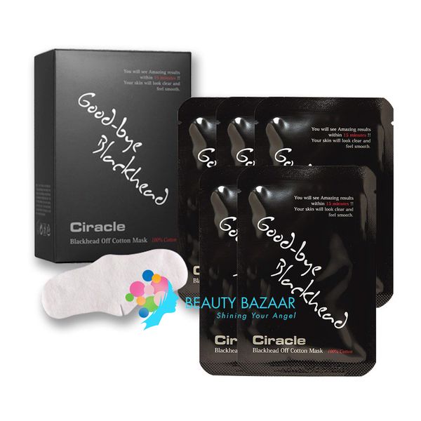 Mặt Nạ Lột Mụn Đầu Đen Ciracle Goodbye Blackhead Off Cotton Mask (20 miếng) 