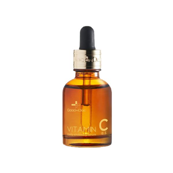  COMBO SERUM GOODNDOC VITAMIN C 16,5% DƯỠNG SÁNG MỜ THÂM NÁM VÀ TINH CHẤT B5 GOODNDOC HYDRA DƯỠNG ẨM PHỤC HỒI BỀ MẶT DA chính hãng 30ml 