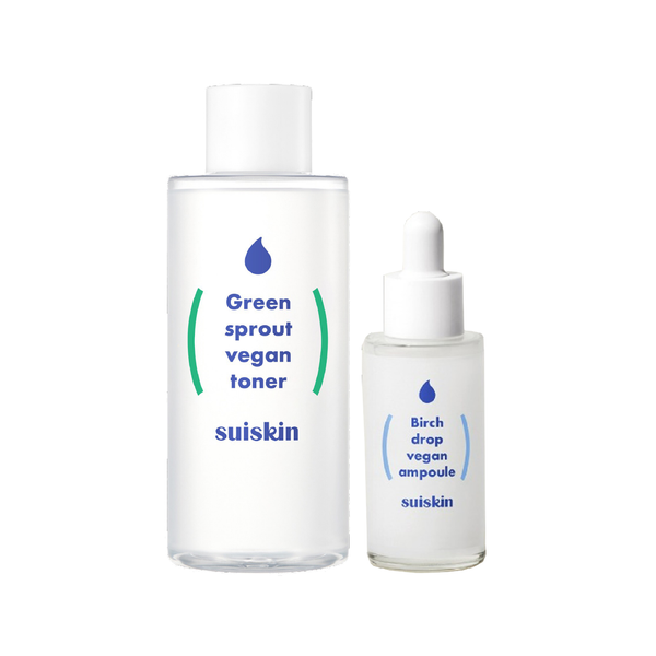  Combo Suiskin Toner Nước Mầm Giữ Ẩm & Tinh Chất Bạch Dương Giảm Mụn Phục Hồi Da - SSCB1 