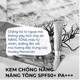  Kem Chống Nắng Thiên Nhiên Nâng Tone Dưỡng Ẩm Huxley Sun Cream SPF50+ PA+++, Huxley Tone Up Sun Safe SPF50+ PA+++ Cho Da Dầu Mụn, Da Khô 35ml 