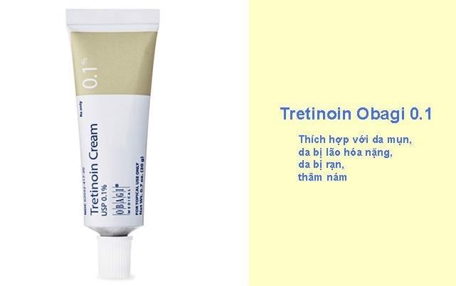  [HÀNG ORDER 5 - 7 NGÀY] Kem Dưỡng Trị Mụn Mờ Thâm Nám Cho Da Obagi Tretinoin 0.1% 20g 