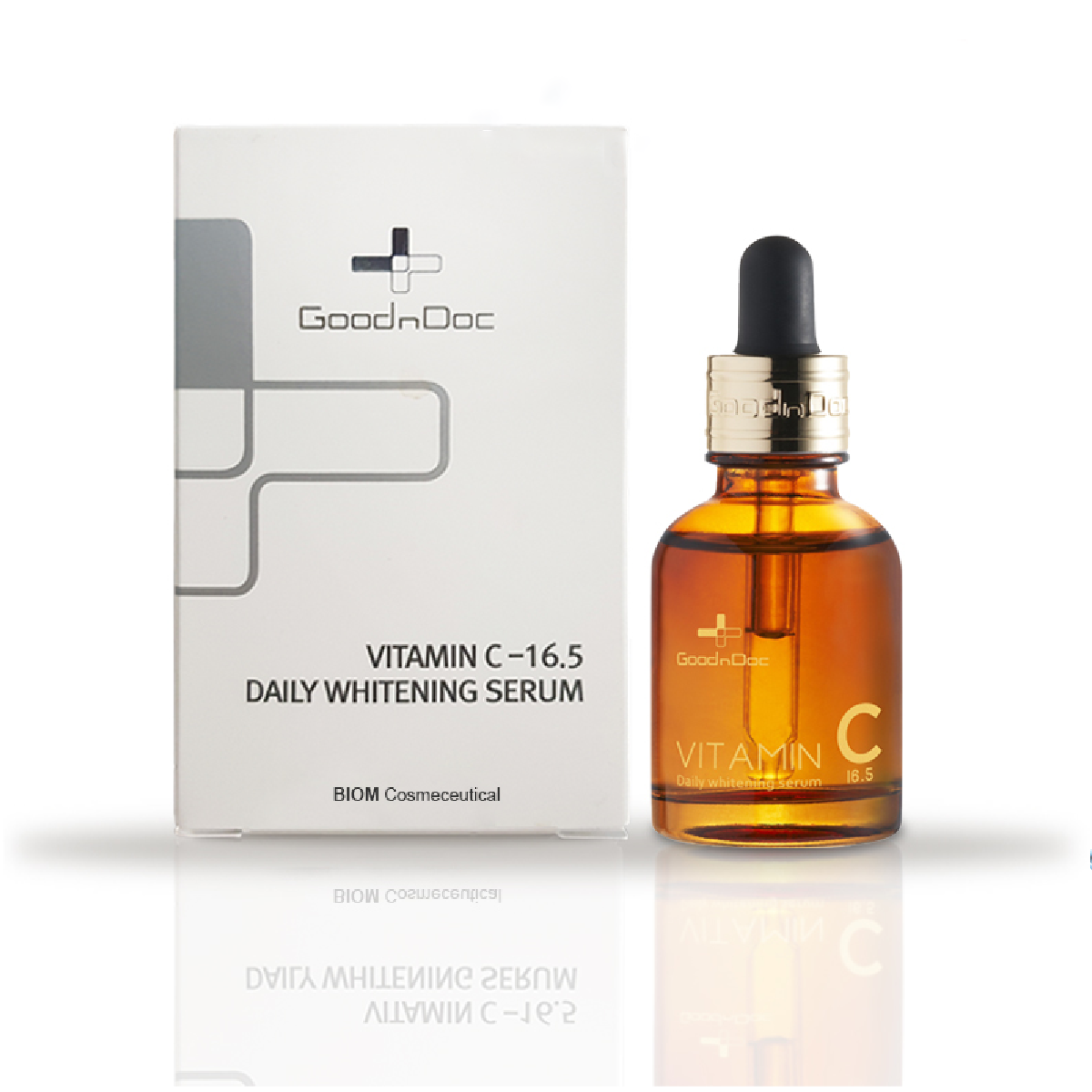  COMBO SERUM GOODNDOC VITAMIN C 16,5% DƯỠNG SÁNG MỜ THÂM NÁM VÀ TINH CHẤT B5 GOODNDOC HYDRA DƯỠNG ẨM PHỤC HỒI BỀ MẶT DA chính hãng 30ml 