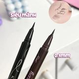  Bút Kẻ Mắt Nước Nét Mảnh, Lâu Trôi Kiss Me Heroine Make Smooth Liquid Eyeliner 0.4ml 