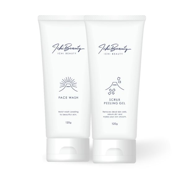  Combo Chăm Sóc Da Làm Sạch Sâu Ngừa Mụn Hiệu Quả Sữa rửa mặt cho da dầu và Tẩy Da Chết Ichi Beauty Scrub Peeling Ichi Beauty chiết xuất cam Yuzu 120g chính hãng Nhật Bản 