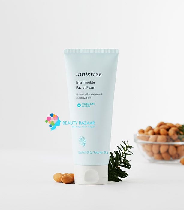  [PHIÊN BẢN 2023] Sữa Rửa Mặt Dành Cho Da Mụn Innisfree Bija Trouble Facial Foam 150ml 