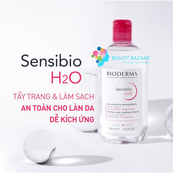  Nước Tẩy Trang Sạch Sâu Bioderma Sébium H2O 500ml 