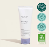  Sữa Rửa Mặt Tạo Bọt Chiết Xuất Collagen May & Mary White Collagen Cleansing Foam 