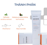  Kem Chống Nắng Nâng Tông Rau Má Tràm Trà Vitamin B5 GoodnDoc Sun Repair SPF50+ PA+++ 