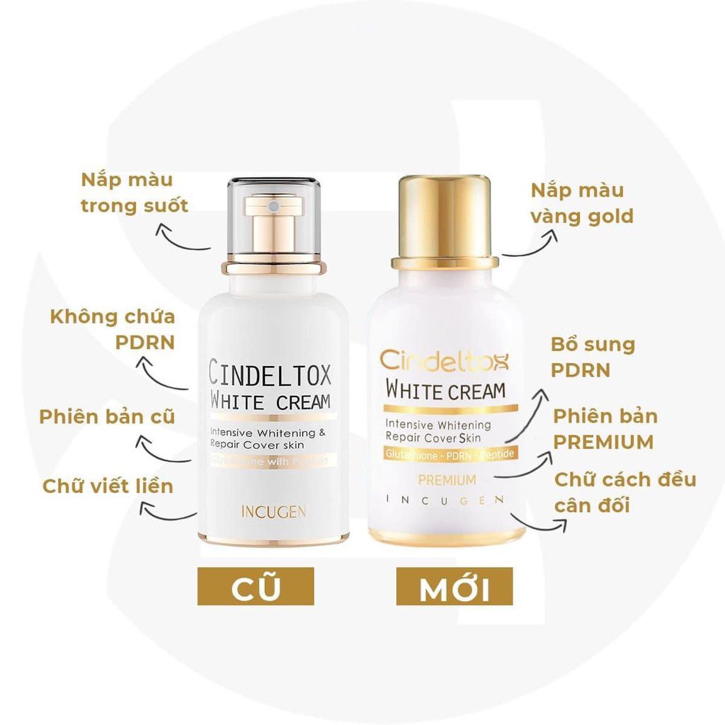  [New Premium] Kem Truyền Trắng Nâng Tone Da CindelTox White Cream 50ml 