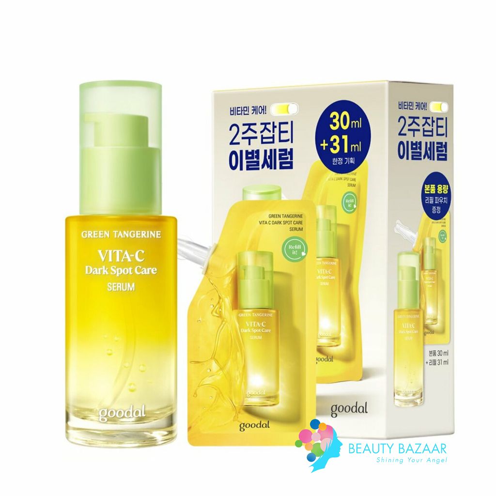  [BUY 1 GET 1] Tinh Chất Sáng Da, Mờ Thâm Goodal Green Tangerine Vita C Dark Spot Serum Refill Edition Set 