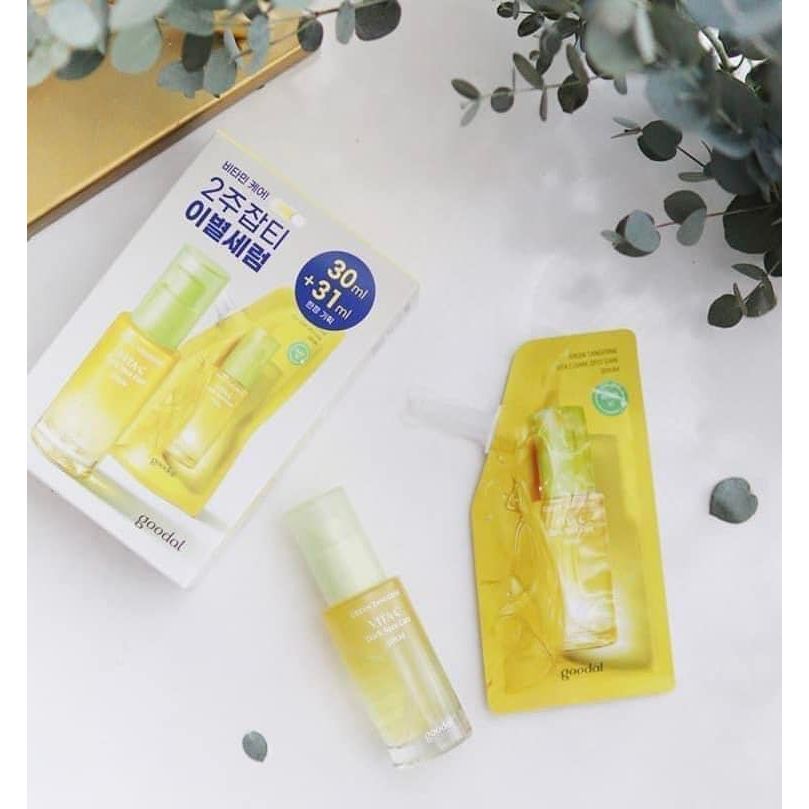  [BUY 1 GET 1] Tinh Chất Sáng Da, Mờ Thâm Goodal Green Tangerine Vita C Dark Spot Serum Refill Edition Set 