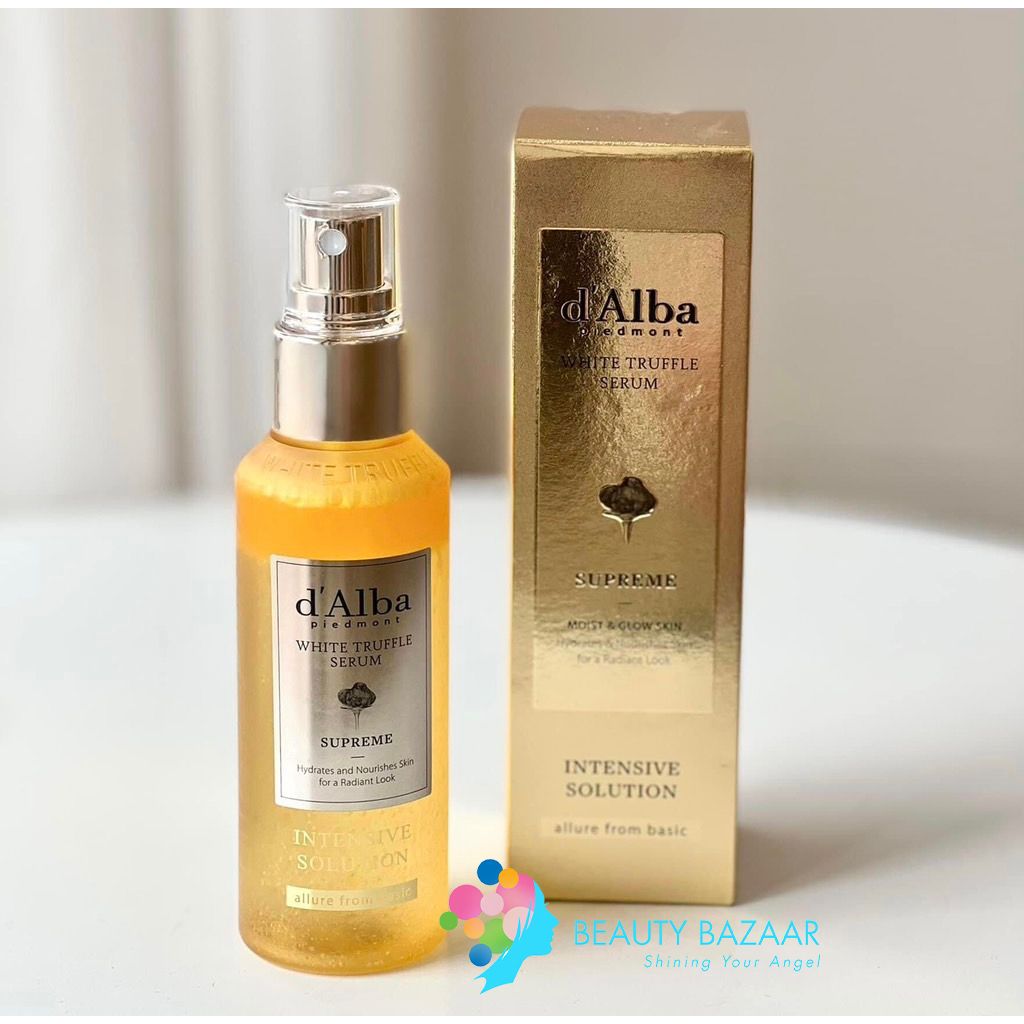 [BÁN CHẠY NHẤT] Xịt Khoáng Chứa Tinh Chất 24K Dưỡng ẩm, Chống Lão Hóa Da d'Alba White Truffle Supreme Intensive Serum 