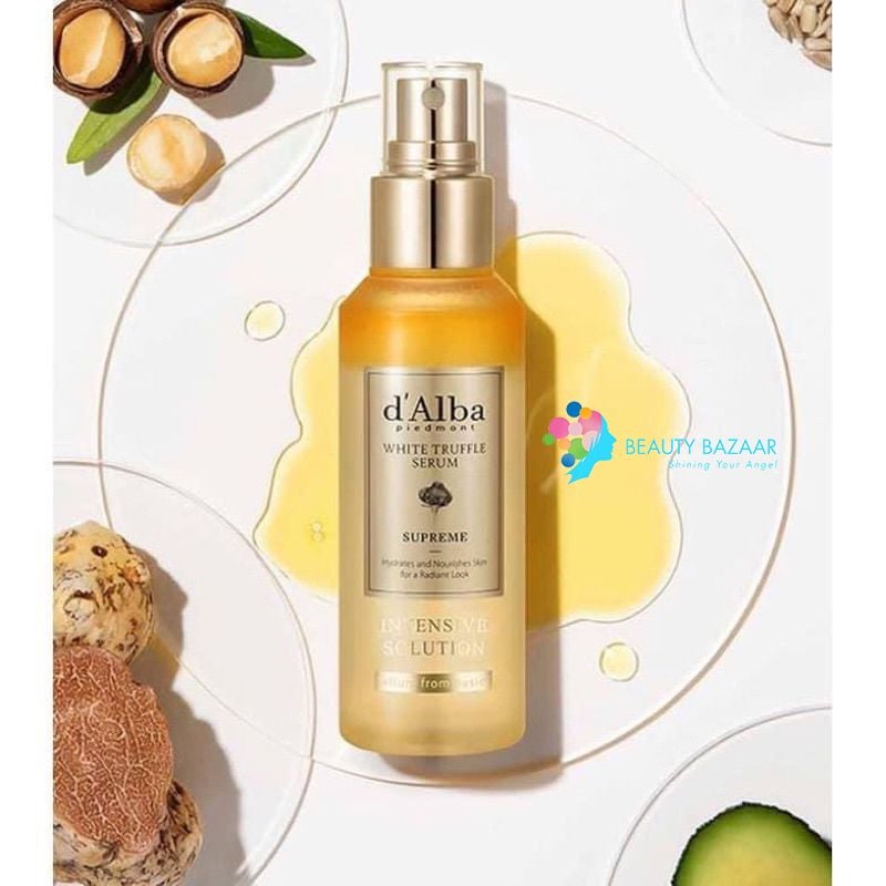 [BÁN CHẠY NHẤT] Xịt Khoáng Chứa Tinh Chất 24K Dưỡng ẩm, Chống Lão Hóa Da d'Alba White Truffle Supreme Intensive Serum 