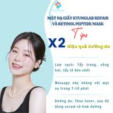  Mặt nạ giấy Kyunglab Repair và Retinol Peptide Mask dưỡng trắng phục hồi và tái tạo da Hàn Quốc 25ml 