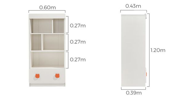 Combo 2 tủ quần áo đa năng thiết kế hiện đại cho bé -TQA 515