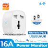 Ổ Cắm Wifi Zigbee Tuya Đo Công Suất Tiêu Thụ 16A OC07