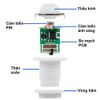 Công Tắc Cảm Biến Hồng Ngoại Lắp Âm Tường Chữ Nhật PIR09-US