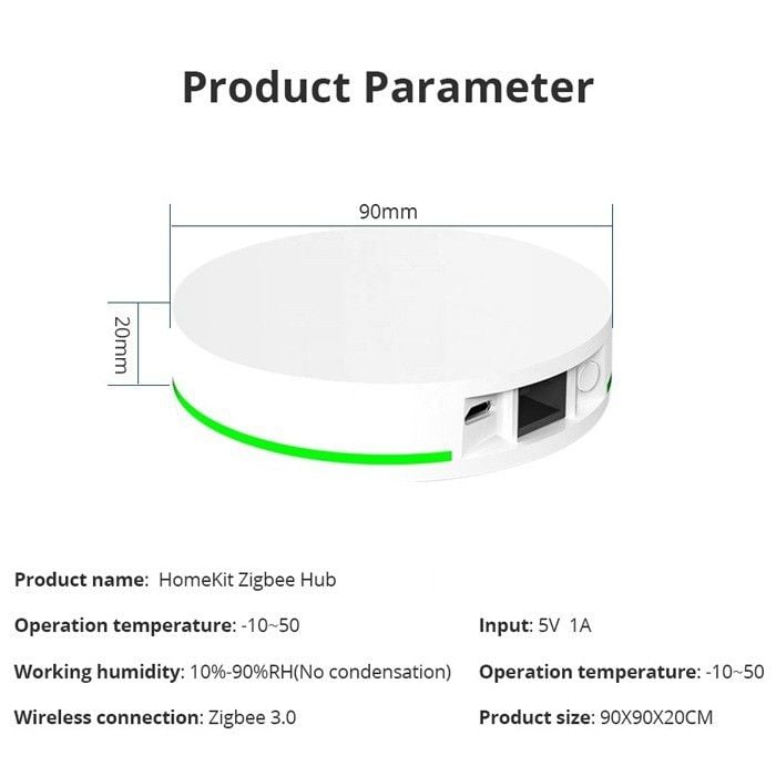 Trung Tâm HUB Zigbee Tuya Apple HomeKit Ethernet LAN ZHG01 tìm hiểu thêm!