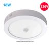 Đèn Led Ốp Trần Cảm Biến Hồng Ngoại PIR 18W DT18