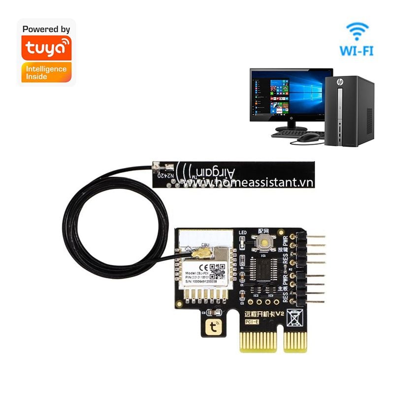 Bo Mạch Module Wifi Tuya Bật Máy Tính Từ Xa SPC01