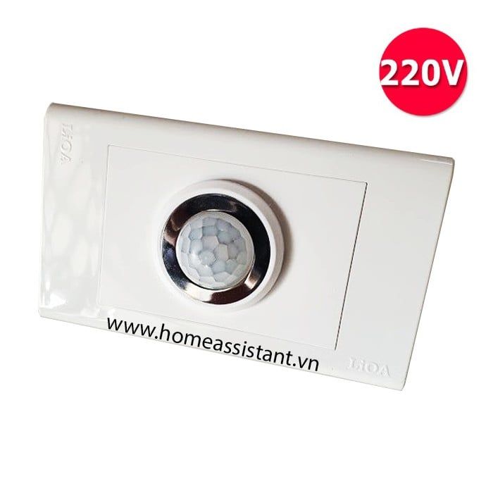 Công Tắc Cảm Biến Hồng Ngoại Lắp Âm Tường Chữ Nhật PIR09-US