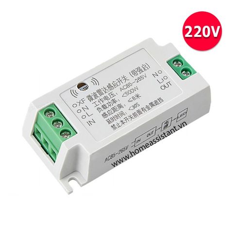  Công Tắc Bật Đèn Tự Động Cảm Biến Radar Ánh Sáng 500W RS02 