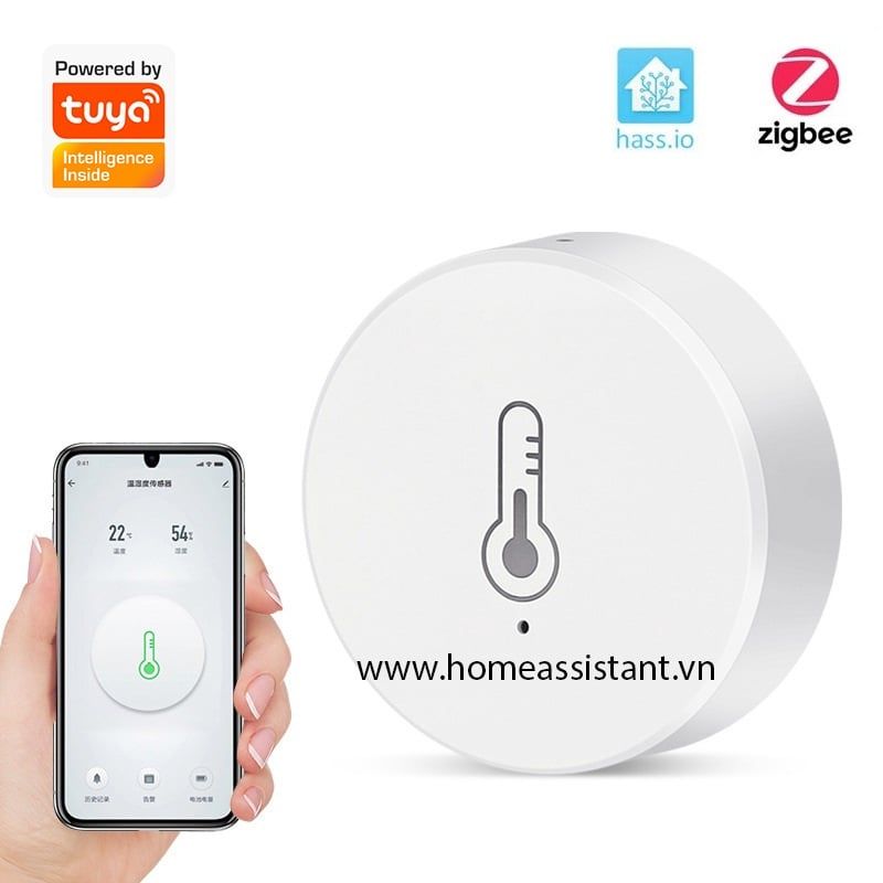 Cảm Biến Nhiệt Độ Độ Ẩm Zigbee Tuya ZTH02 (Hỗ trợ Home Assistant) Zigbee2MQTT ZHA Hass