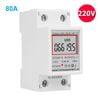 Công Tơ Điện Tử 1 Pha 80A Đồng Hồ Đo Công Suất Tiêu Thụ SinoTimer DS66