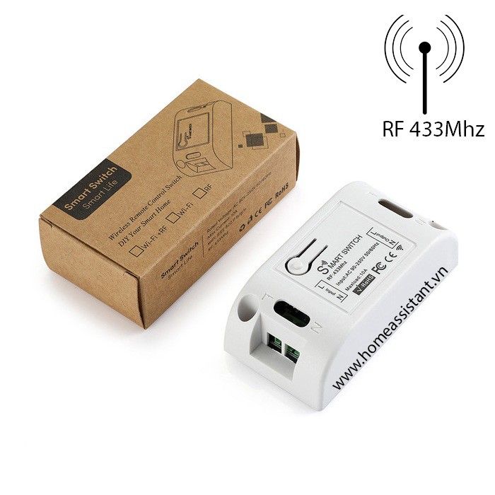 Công Tắc Điều Khiển Từ Xa Sóng RF 433Mhz RF01 (Tuya)