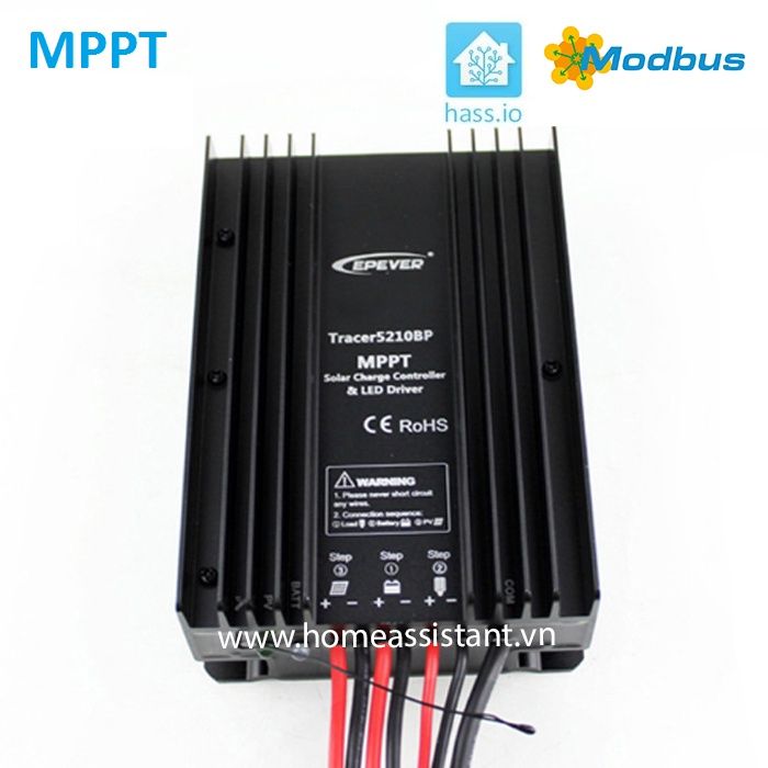 Bộ Điều Khiển Sạc Năng Lượng Mặt Trời MPPT 30A Modbus RS485 Epever Tracer 7810BP (Hỗ trợ HomeAssistant) ESPHome