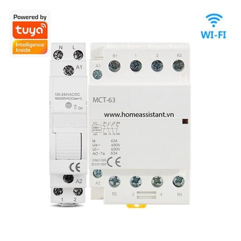  Bộ Khởi Động Từ Wifi Tuya 3 Pha 63A WCT03-3P (Smart Life) 