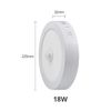 Đèn Led Ốp Trần Cảm Biến Hồng Ngoại PIR 18W DT18