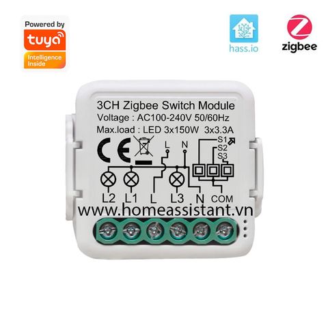  Module công tắc Zigbee Tuya cho công tắc cơ ZMC (Hỗ trợ Home Assistant) 