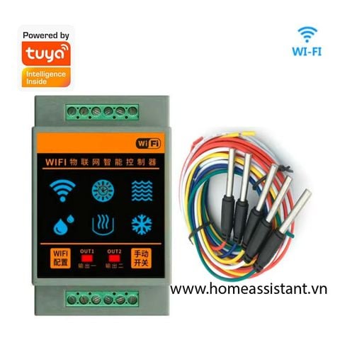  Công Tắc Wifi Tuya Cảm Biến Mực Nước Điều Khiển Mức Nước Bồn Chứa FL-01 