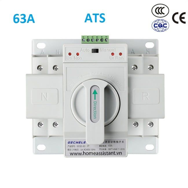Cầu Dao Đổi Nguồn Tự Động ATS 1 Pha 63A ATS01