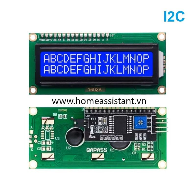 Màn hình LCD I2C IIC 5V xanh dương có đèn nền LCD1602