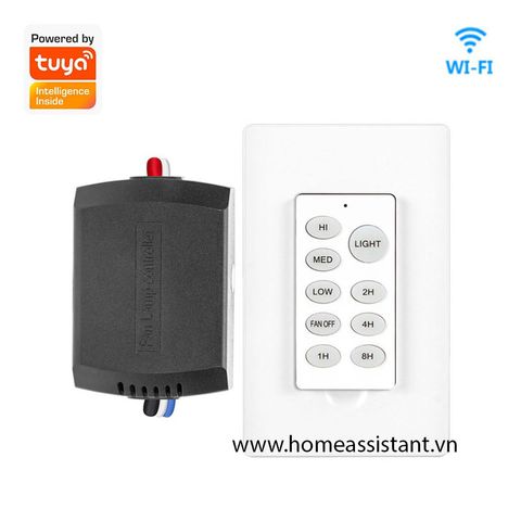  Bộ điều khiển quạt trần Wifi Tuya FS02 