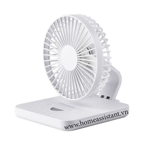  Quạt Tích Điện Kiêm Đèn Ngủ Gấp Gọn QTD01 