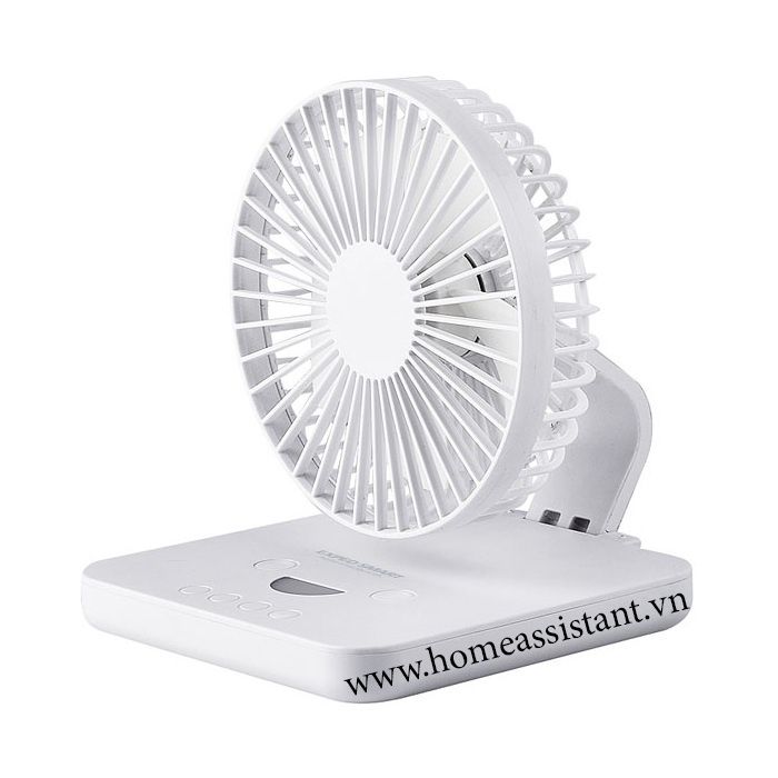 Quạt Tích Điện Kiêm Đèn Ngủ Gấp Gọn QTD01